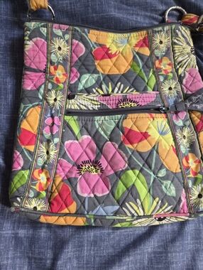 Vera Bradley Tropical Floral Quilted Crossbody Tote - Multicolor